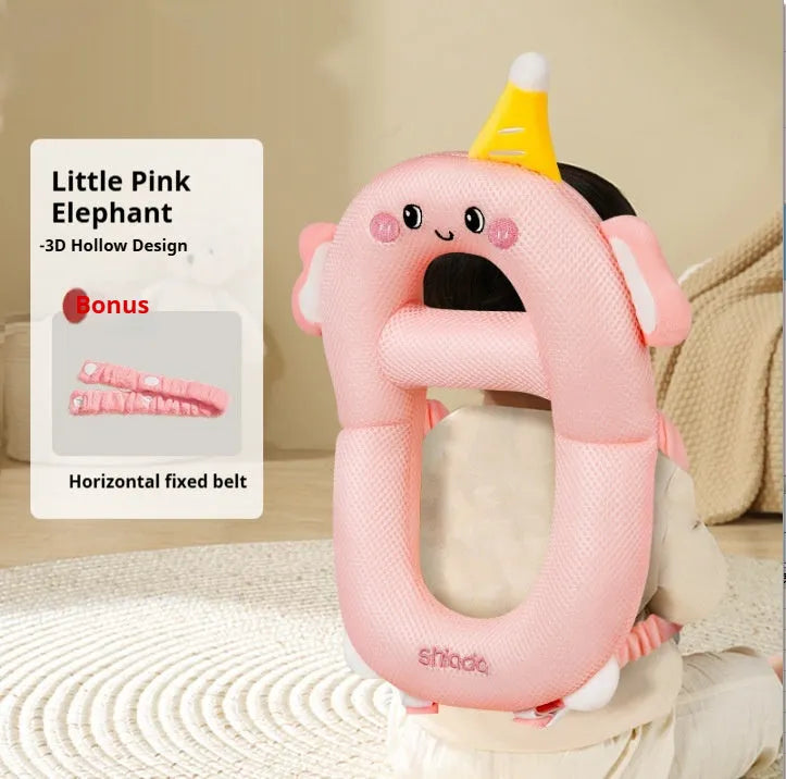 Baby cartoon anti-collision pillow with dinosaur design for toddler fall protection