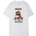 Men's plain short sleeve cotton t-shirt on a hanger, shown in apricot, black, blue, khaki, green, red, and white.