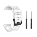 Black silicone watch strap with stainless steel buckle for Jiaming 26mm sports watches