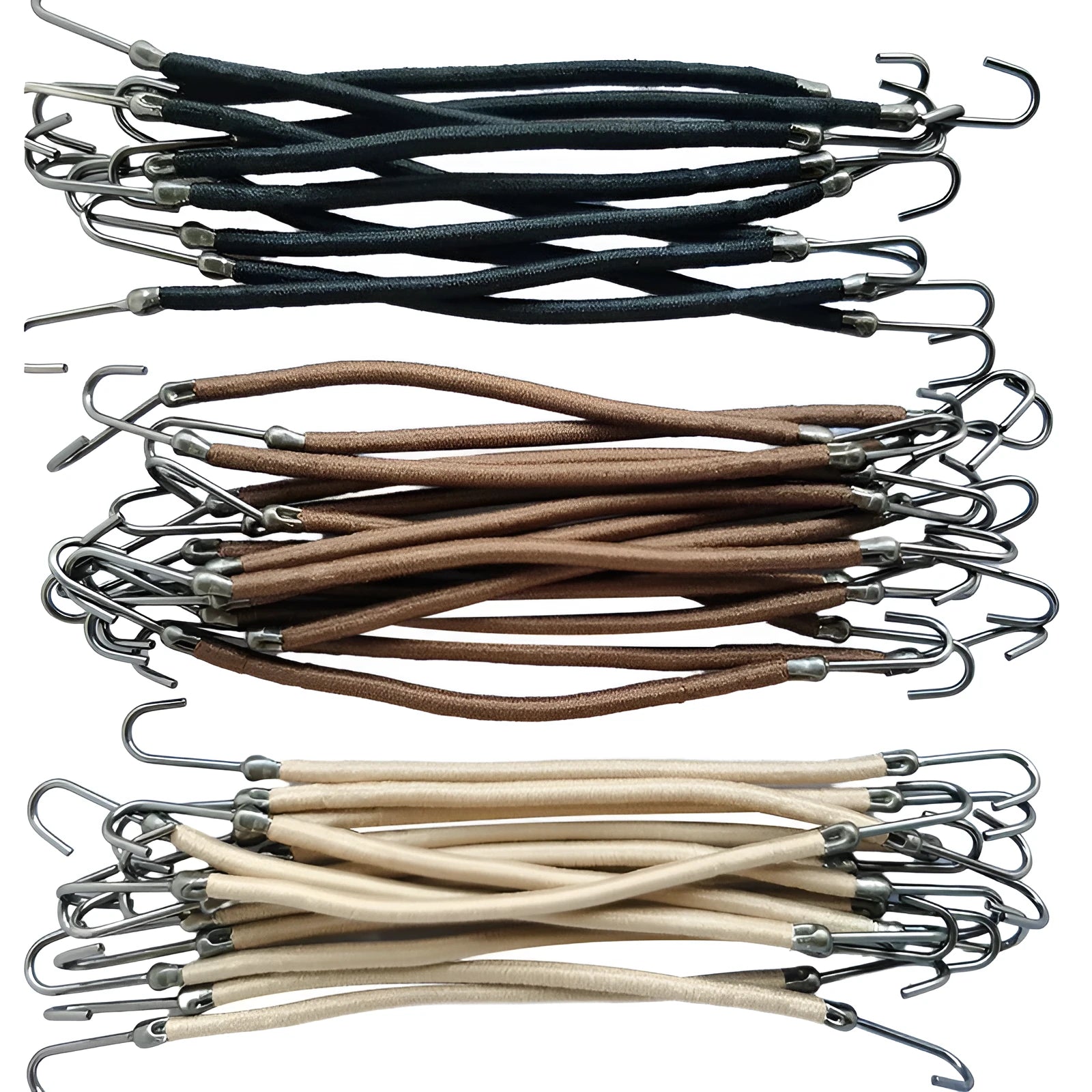 A double hook hair tool for wig making and hair extension work.