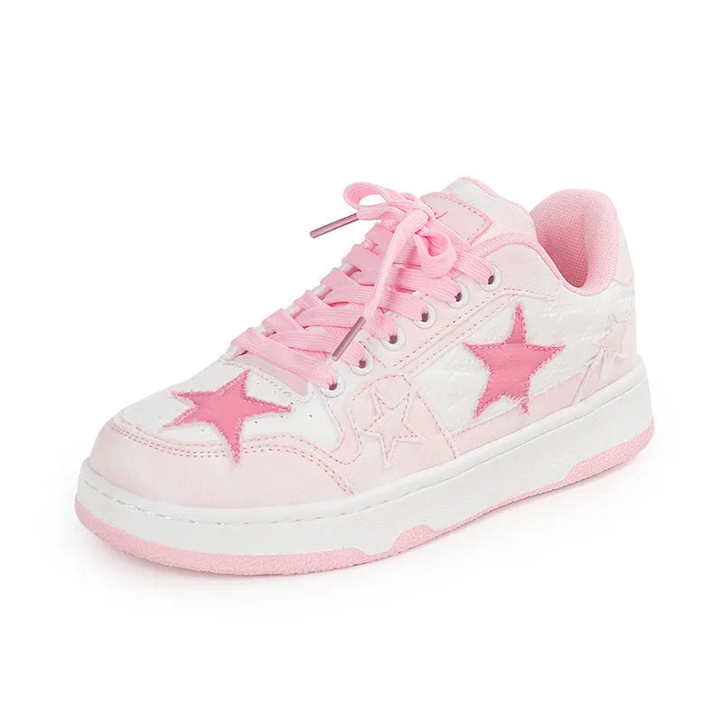 Denim skateboard shoes with rubber sole in black, green and pink colour options