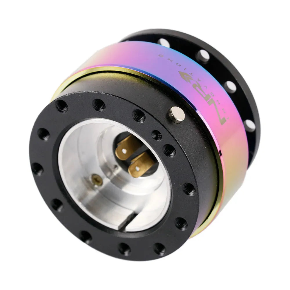 Colourful quick-release steering wheel adapter for car modification with connection base