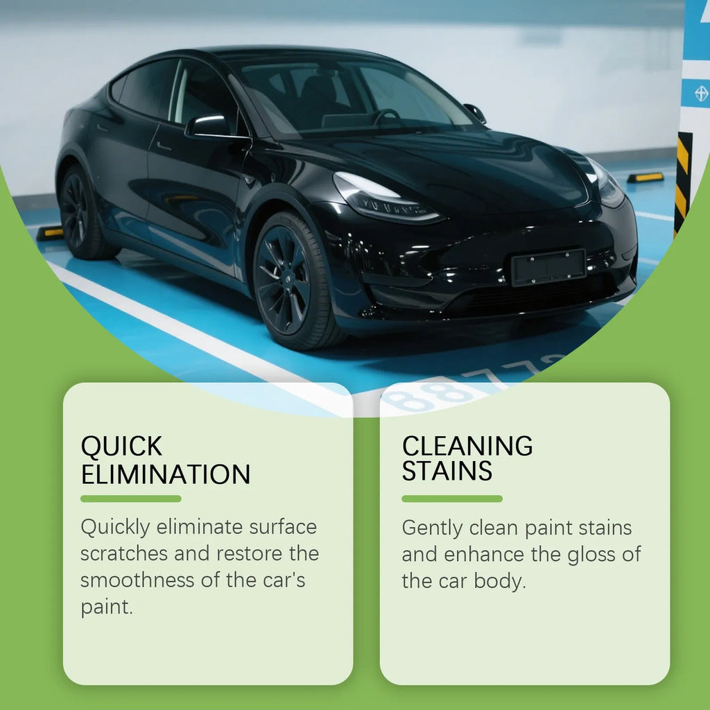 100g tube of nano coating car scratch recovery cream with applicator sponge for automotive paint care