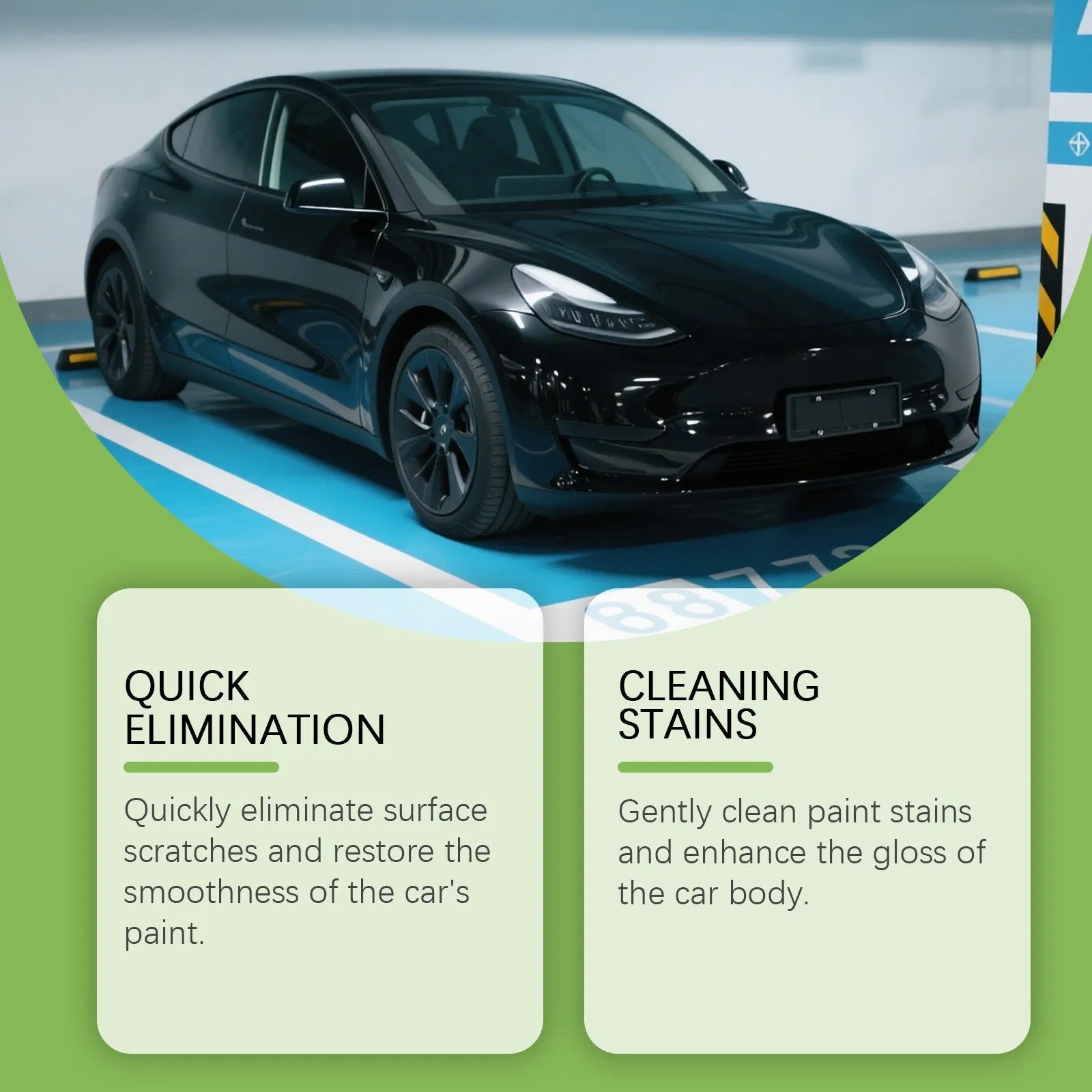 100g tube of nano coating car scratch recovery cream with applicator sponge for automotive paint care