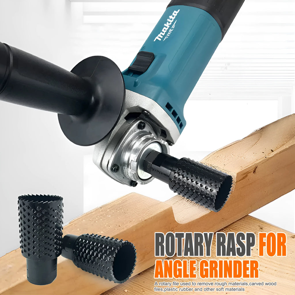 Angle grinder grinding head with spherical shape and M10/M14 thread compatibility