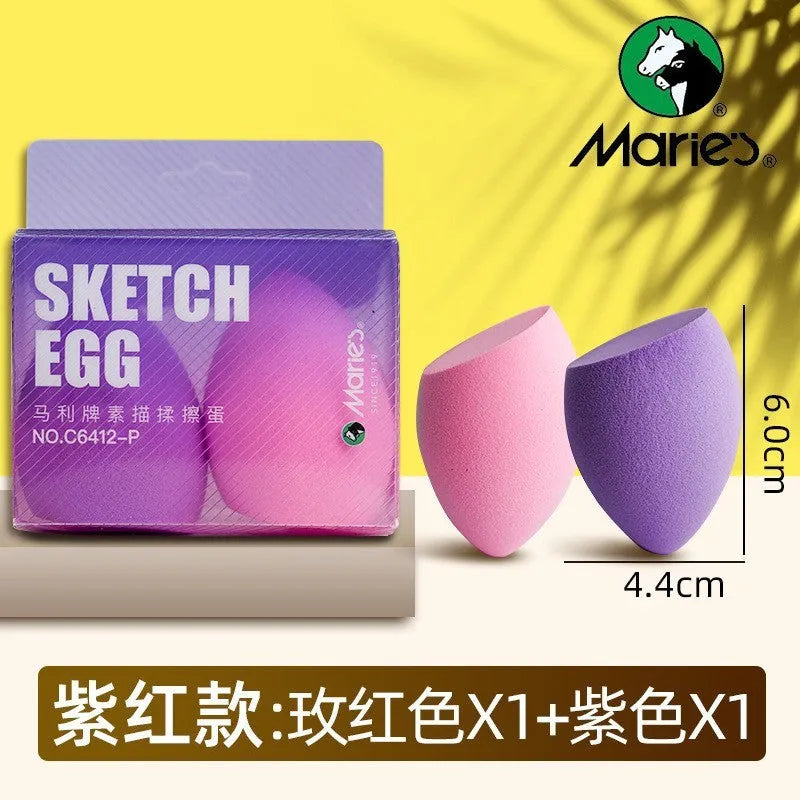 A fluorescent pen eraser smear tip, a plastic sketching rubbing knife with a pointed smear tip.