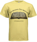 Christian text message T-shirt in white polyester leisure style short sleeves