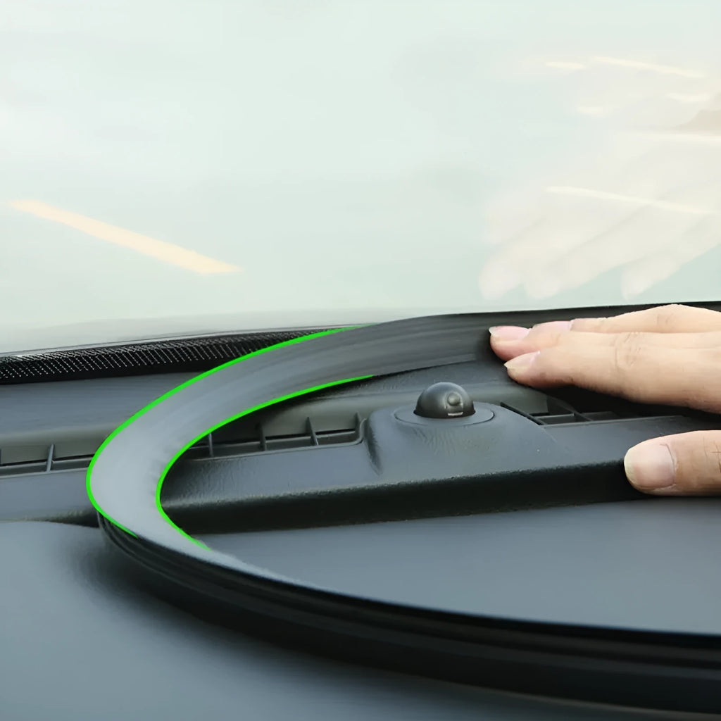 Outlander dashboard soundproof seal strip showing 1.6 metre silicone material with card-slot design