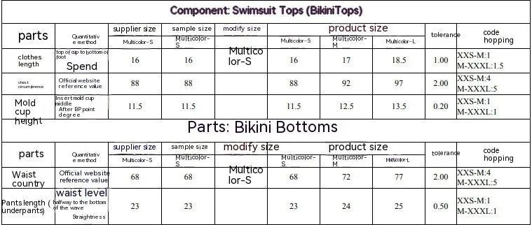 Women's printed separated swimwear bikini set with tube top and briefs.