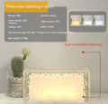 Geometric acrylic ice cube night lamp with colour-changing LED lights