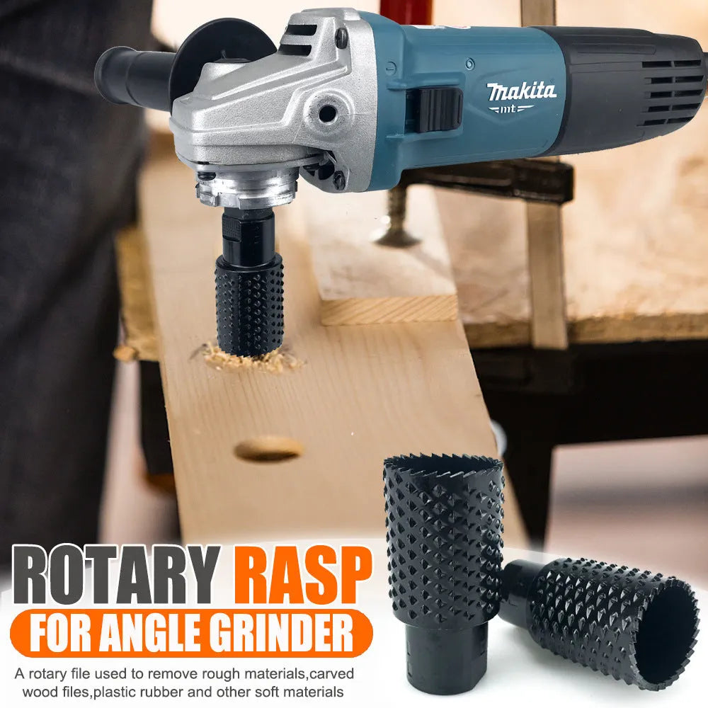 Angle grinder grinding head with spherical shape and M10/M14 thread compatibility