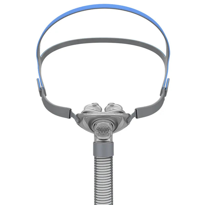 Ventilator nasal pillow replacement kit with silicone cushion and headband