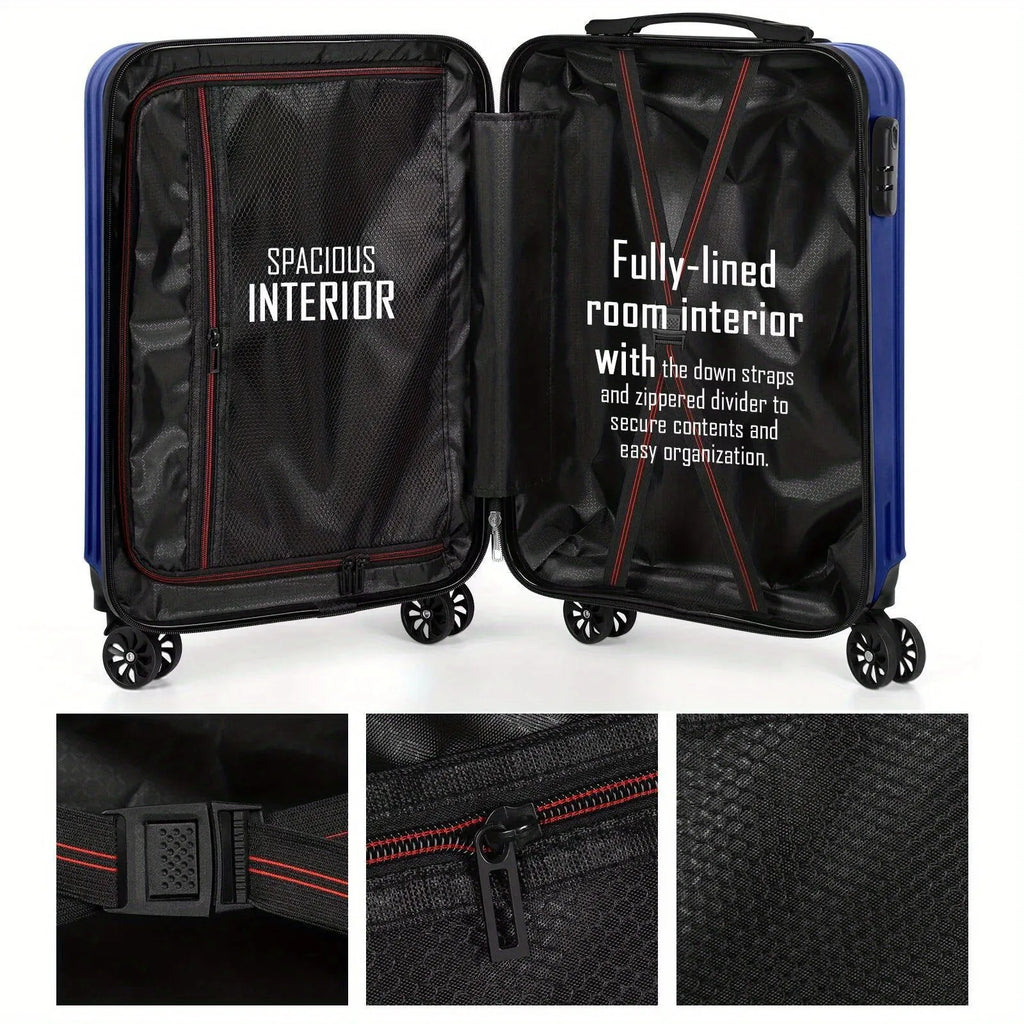 Aluminium alloy luggage and mini box travel set with two trunks in towel colour