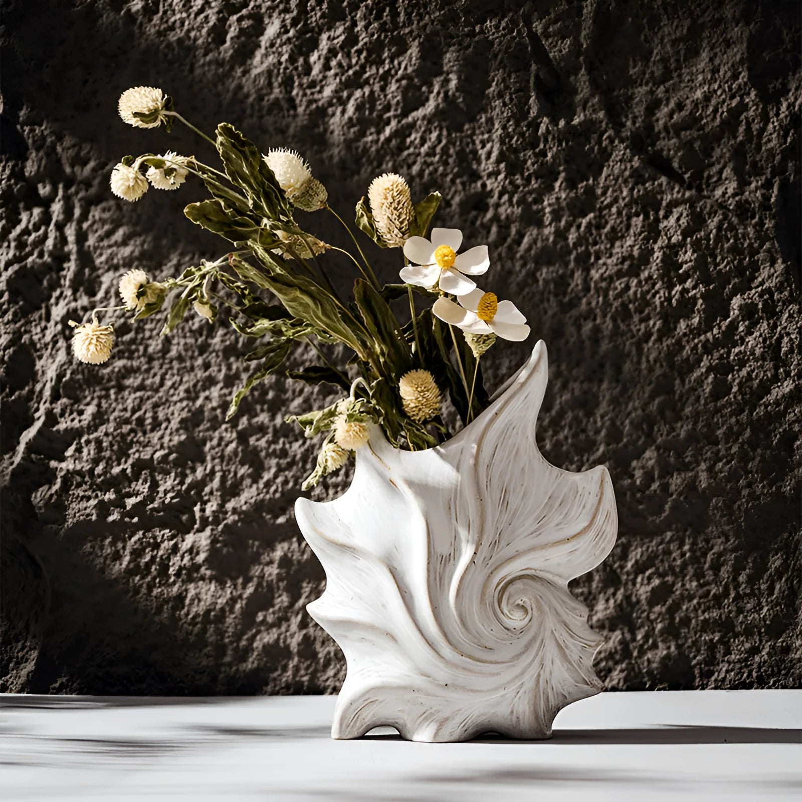 French art style ceramic vase with coloured glaze finish on a table