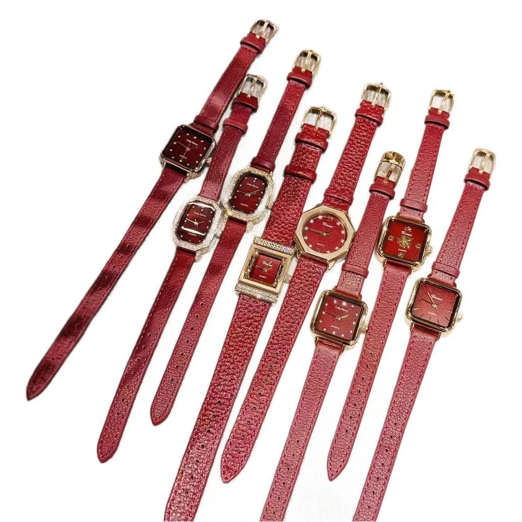 Chinese-style women's alloy watch with 8mm thickness and traditional pattern designs