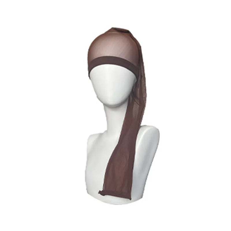 Spandex mesh wig cap with oversleeve design in seven colour options