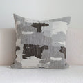 Coffee brown Chinese classical style cushion with brushed fabric in 30x50cm waist pillow size