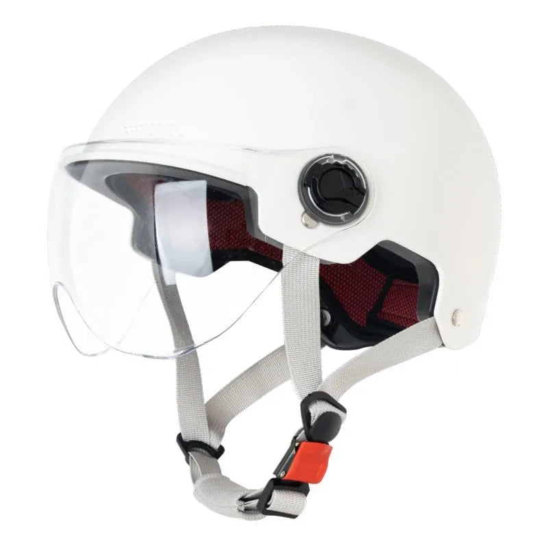 3C certified electric motorcycle helmet in polypropylene with sun protection feature