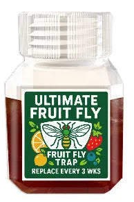 Bottle of liquid fruit fly trap bait for use with SK003 model traps.