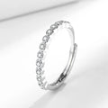 Women's geometric open mouth ring with diamond tail detail in electroplated gold finish