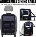 Black oxford cloth car seat back buggy bag measuring 42x30cm with hanging storage compartments