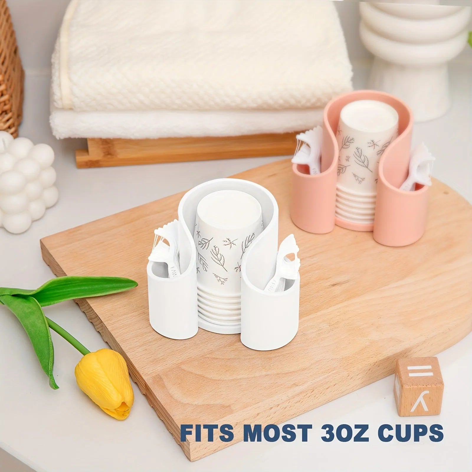 Plastic dental floss storage box in pink, white, blue, and black colour options