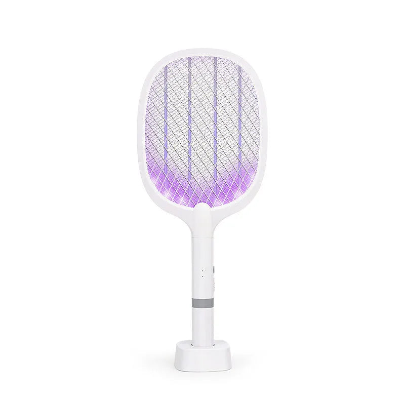 Rechargeable electric mosquito swatter in ABS plastic shell for indoor insect control