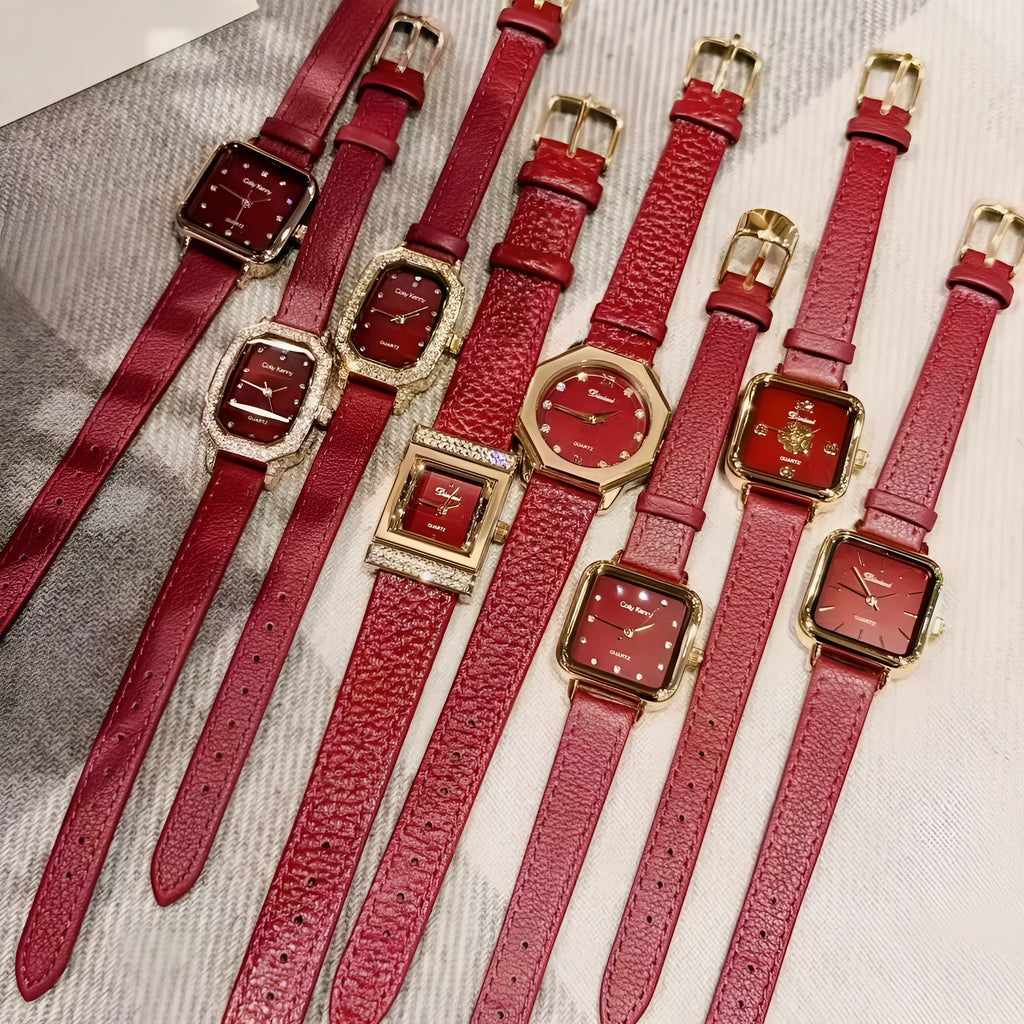 Chinese-style women's alloy watch with 8mm thickness and traditional pattern designs