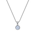 Korean-style geometric eight-point star pendant necklace with adjustable box chain