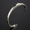 Open-ended stainless steel ladies bracelet with zircon stones in gold, rose gold, or steel colour options