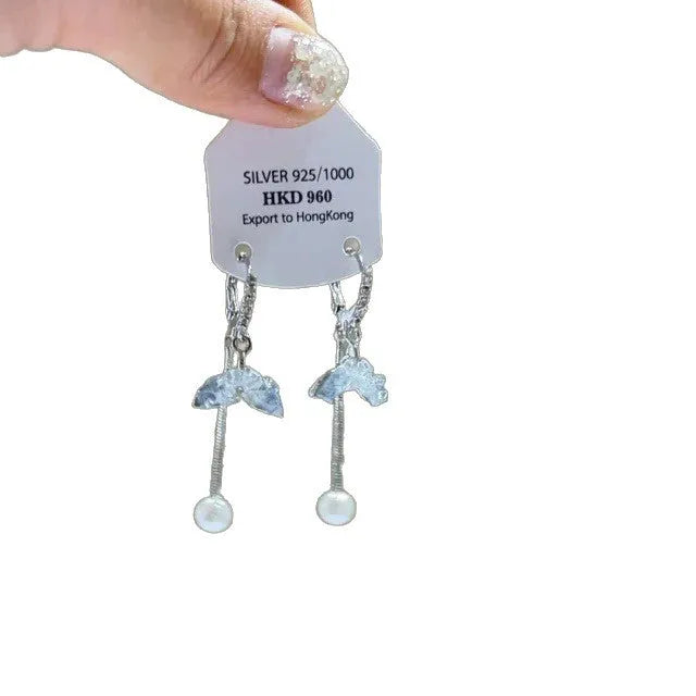 Women's geometric silver-tone alloy earrings with rhinestone star charms and tassel drops