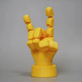 Yellow hand ornaments with movable joints for cosplay and decoration props