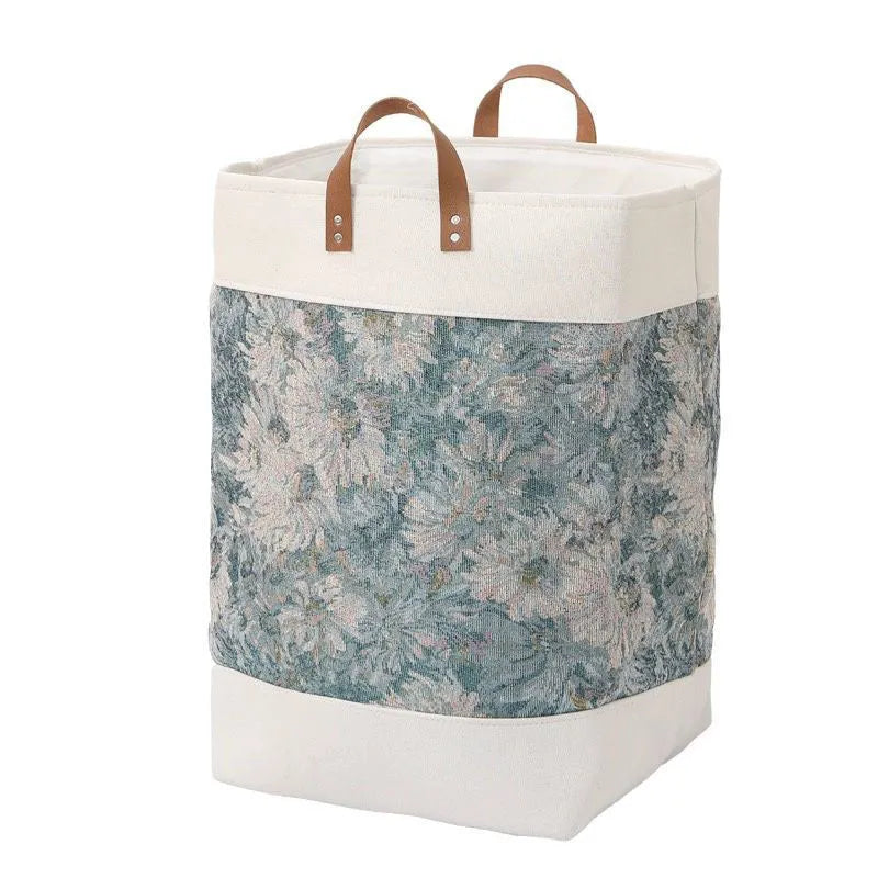 35x35x55cm fabric storage bag with zip closure for quilts and bedding organisation.