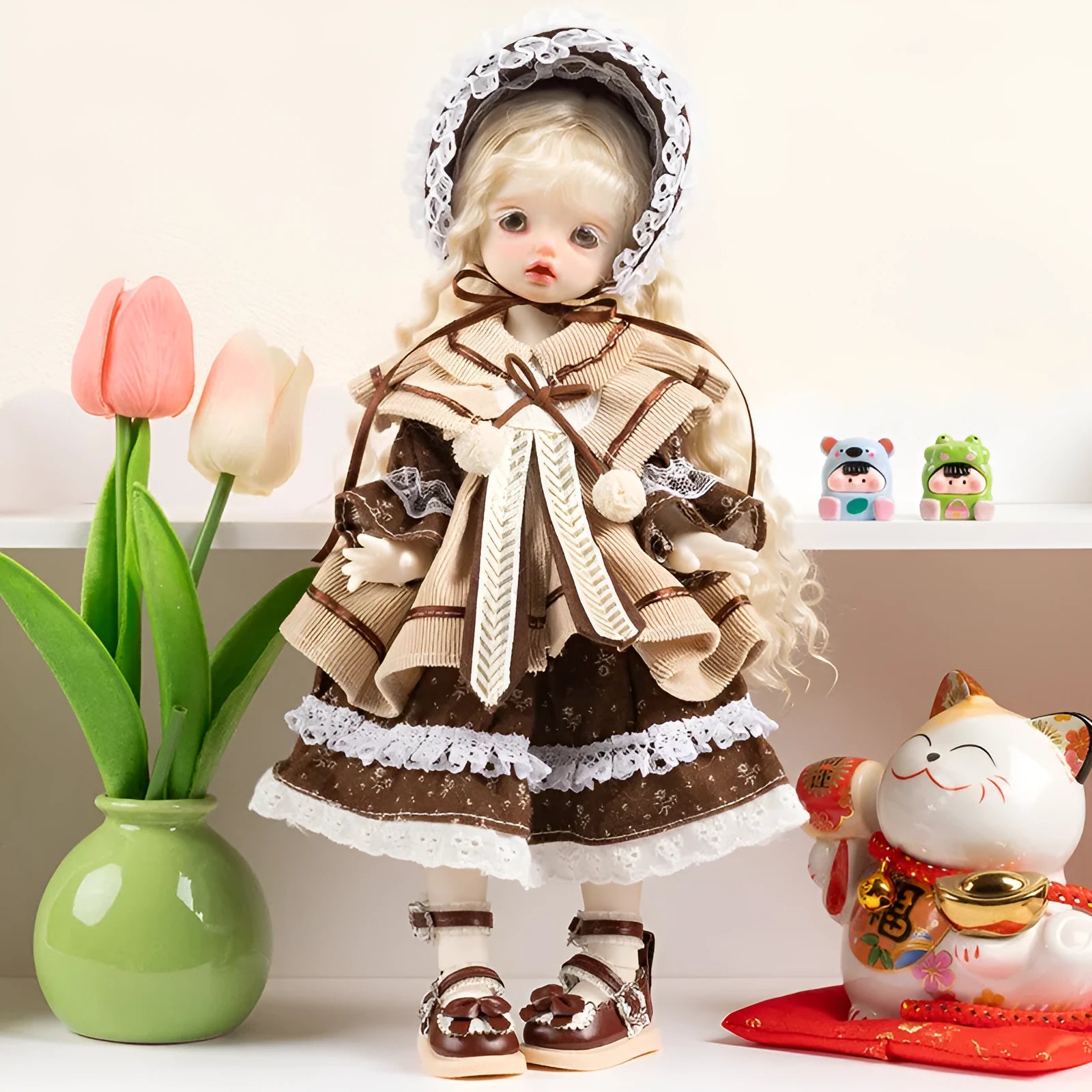 French style dress-up doll clothes for teenager dolls in multiple colour variations