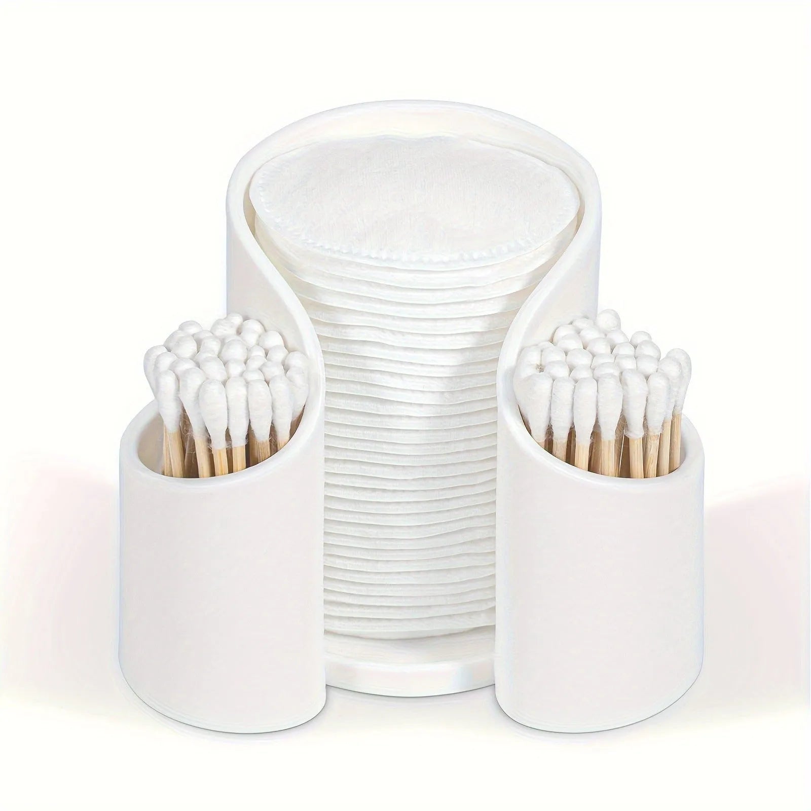 Plastic dental floss storage box in pink, white, blue, and black colour options