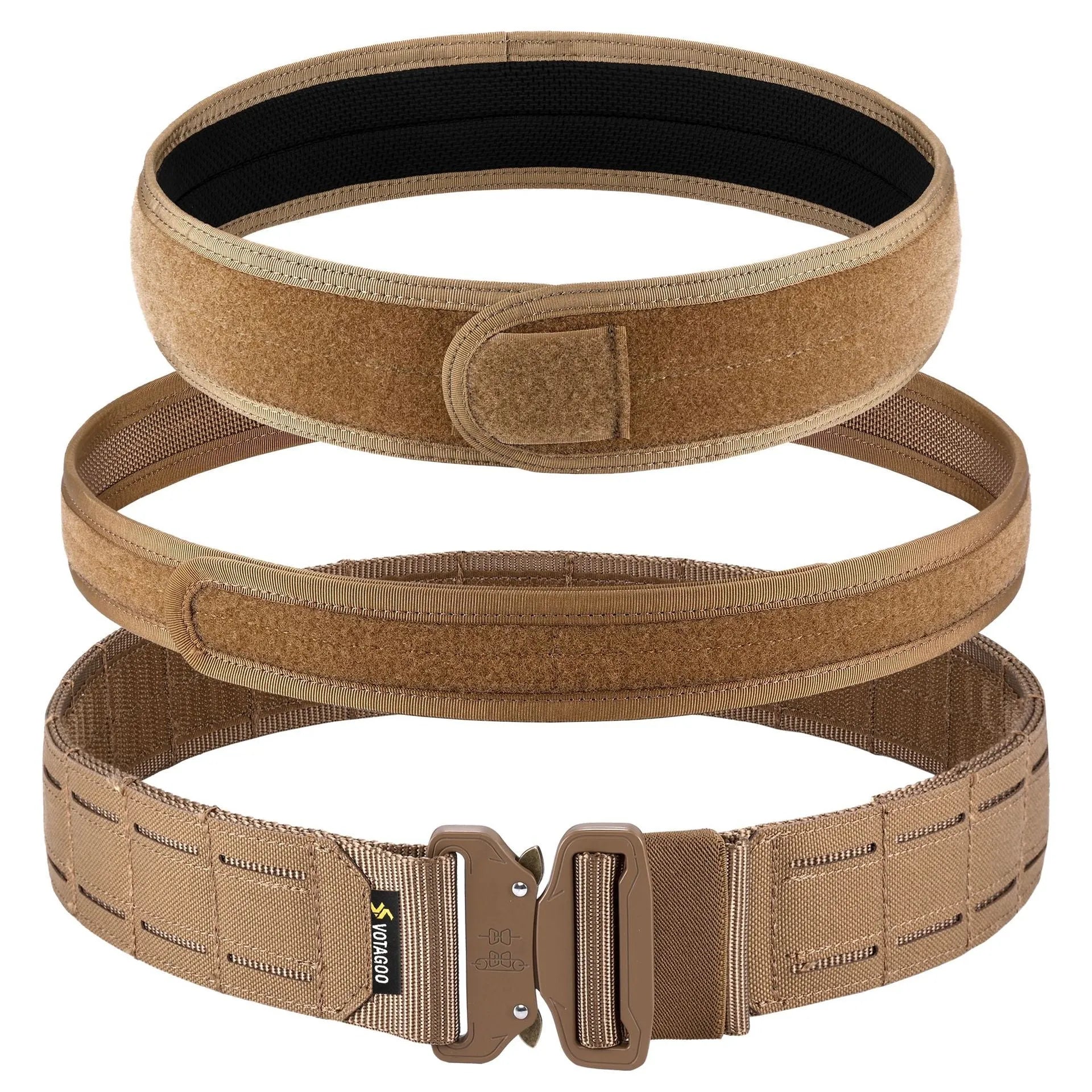 VOTAGOO 2-inch wide nylon tactical belt with alloy quick-release buckle in CP camouflage colour.