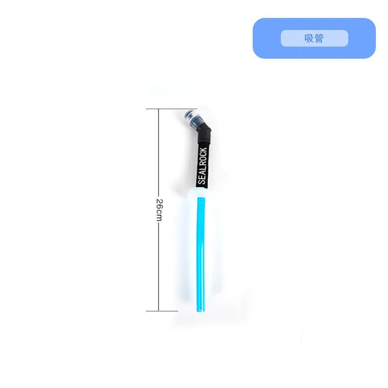 Plastic portable drinking straw with suction tube for mountain climbing and biking activities