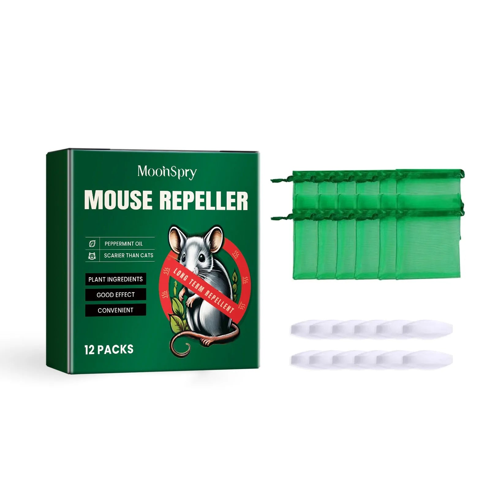 60ml natural rat repellent spray bottle with essential oil formula for rodent control