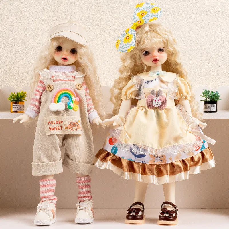 French style dress-up doll clothes for teenager dolls in multiple colour variations