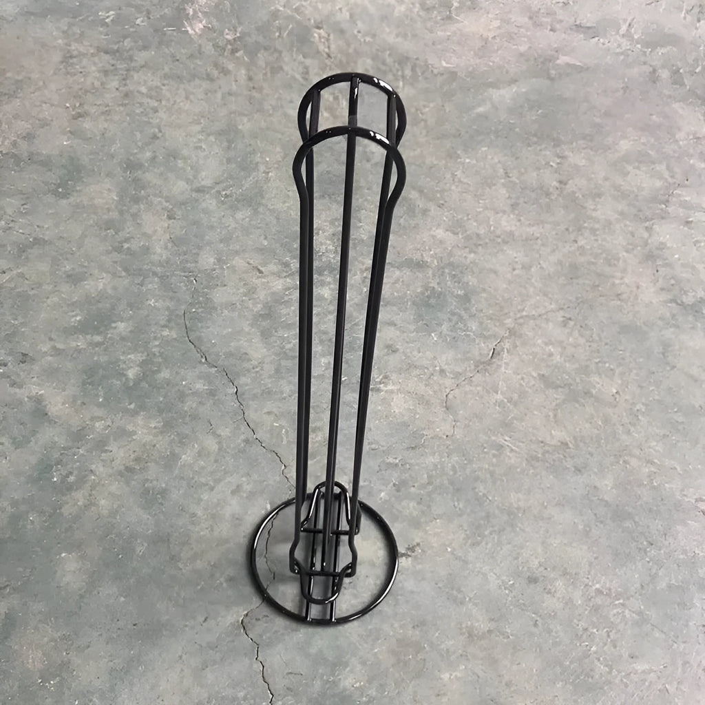 Wrought iron coffee capsule storage rack holding 20 pods in modern simple style