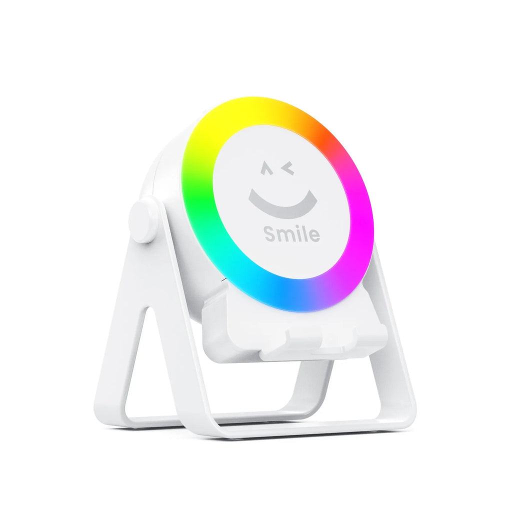 Black induction bracket wireless speaker with LED lights and motion sensor for retail displays