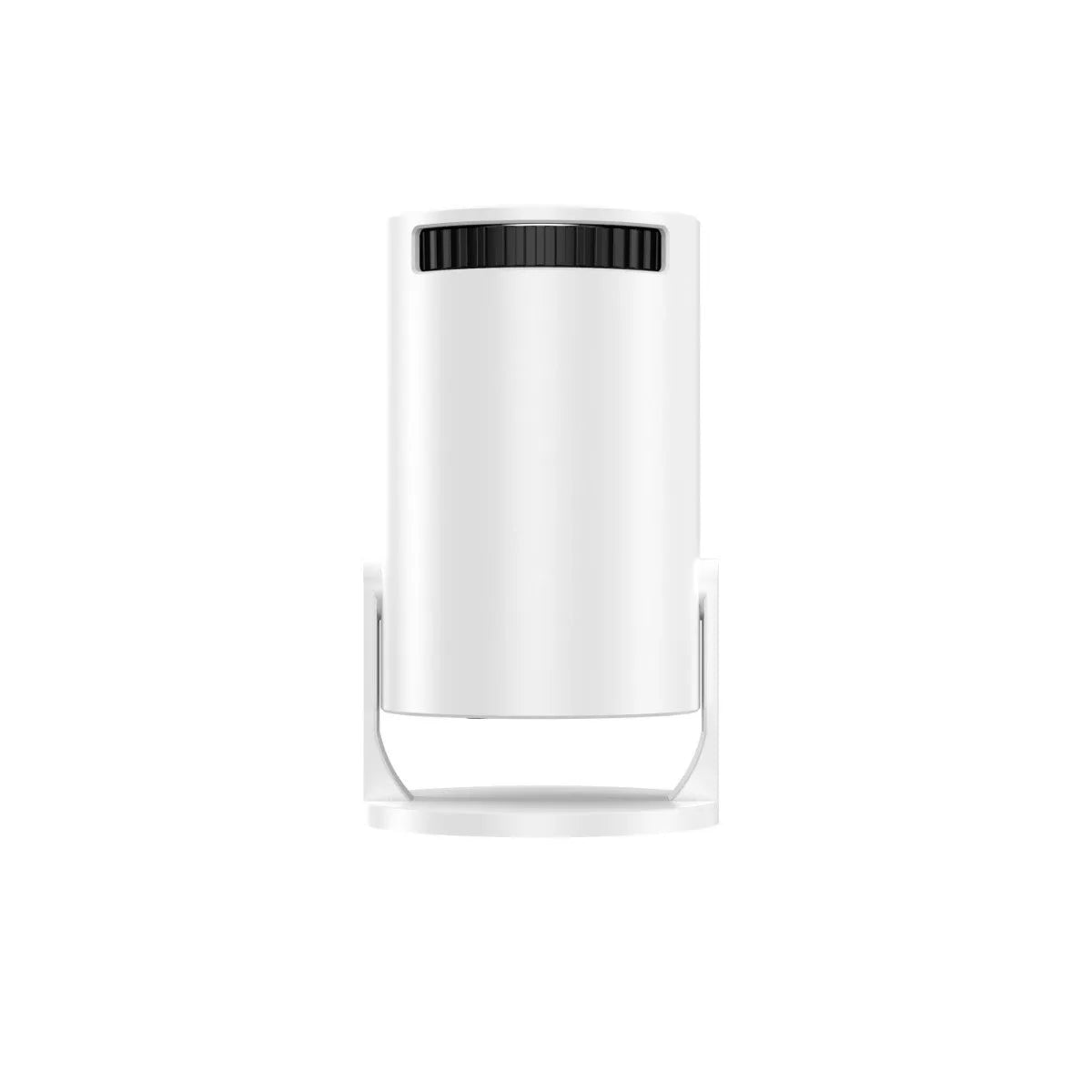 White MINI wireless HD portable projector showing wireless same-screen capability for home use