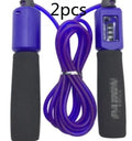 Adjustable 3-metre fitness skipping rope with sponge foam handles in multiple colour options