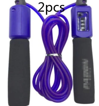 Adjustable 3-metre fitness skipping rope with sponge foam handles in multiple colour options