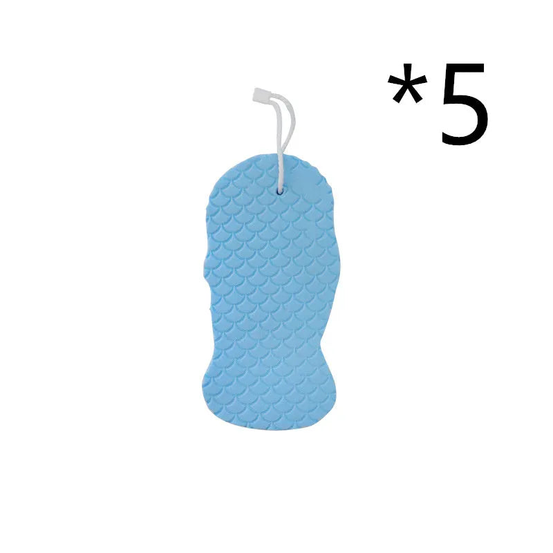 3D fish scale pattern bath sponge ball in super-soft sponge material for gentle body exfoliation