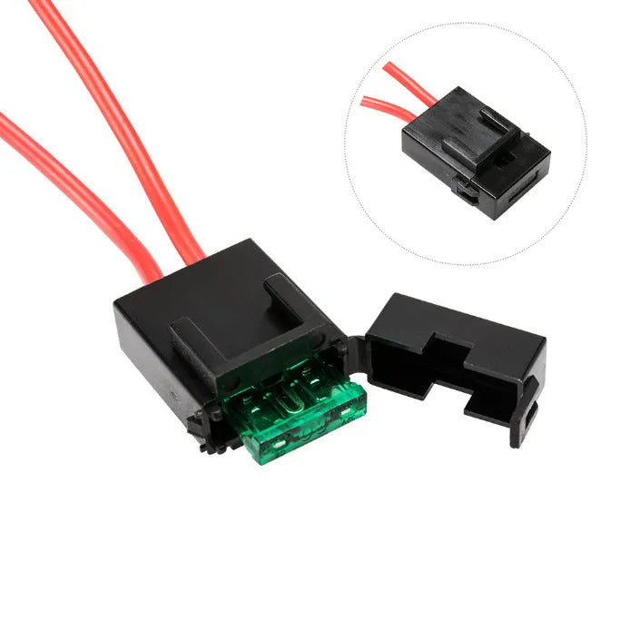 Black off road LED spotlight cable set with 2 metre wire harness and light switch