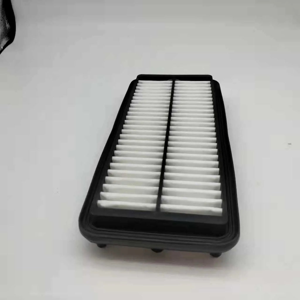 Black car air filter with 256x113x40mm dimensions for modern vehicles
