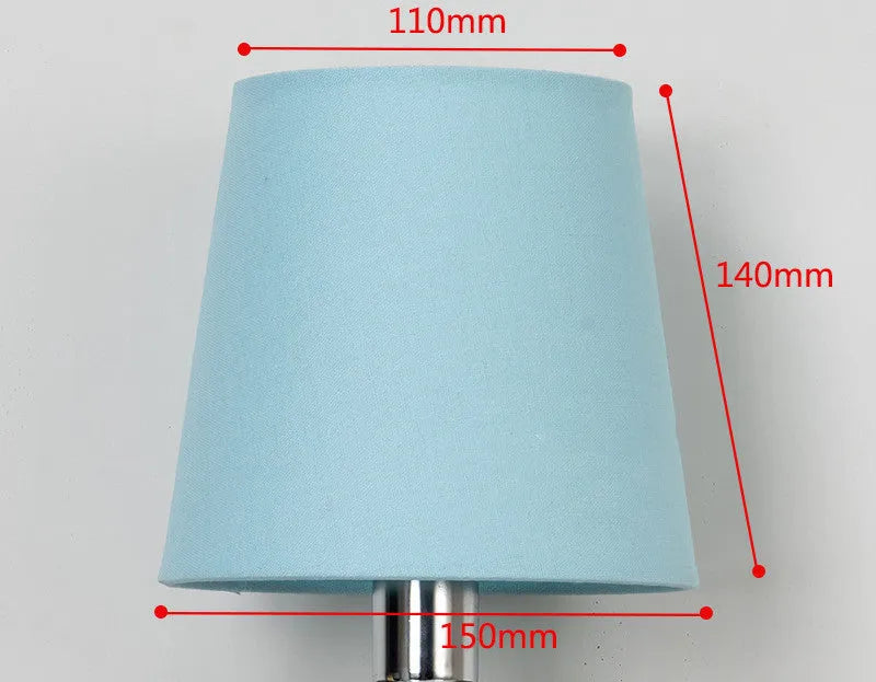 Modern minimalist fabric lampshade with horizontal design in multiple colour options including black, red, beige, and sky blue.