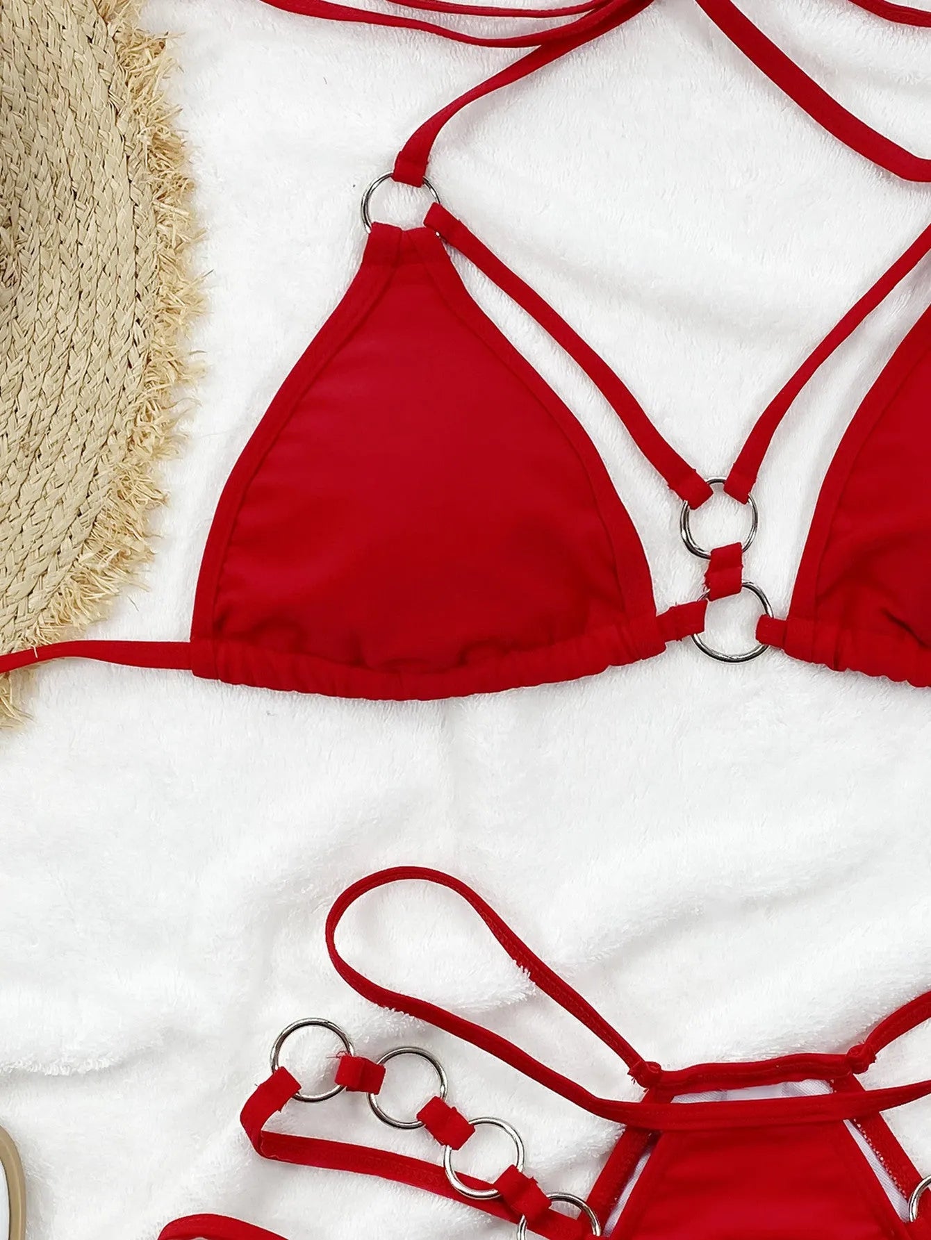 Women's separated bikini swimwear in multiple colours with nylon construction