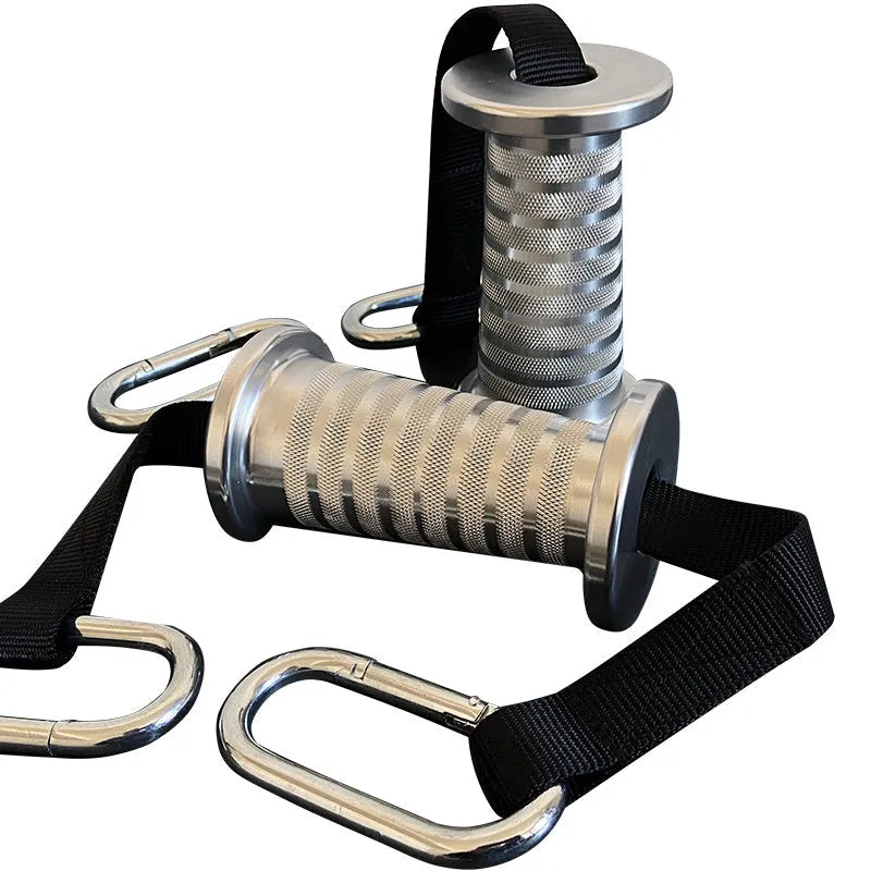Silver aluminium alloy taper rope grip for flying bird clip cable machine exercises